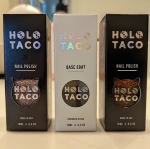 Holo Taco Mechie, Zyler & Peely Base Coat Nail Polish Bundle